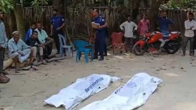বসতবাড়ির পেছনে একই রশিতে ঝুলছিল মা-ছেলের লাশ