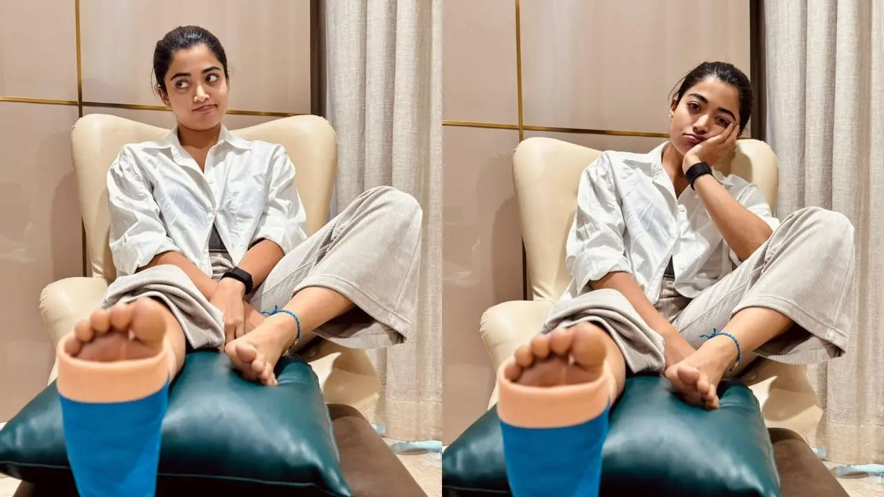 সোজা হয়ে দাঁড়াতে পারছেন না রাশমিকা