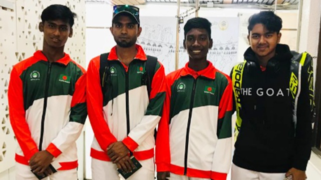 বিশ্ব জুনিয়র টেনিসের কোয়ার্টারে বাংলাদেশ, দেশে নিষিদ্ধ হলেন হানিফ