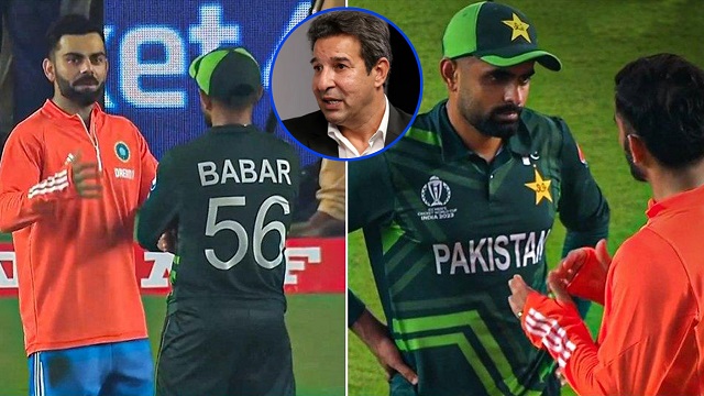 বাবরকে জার্সি উপহার কোহলির, ক্ষুব্ধ প্রতিক্রিয়া আকরামের