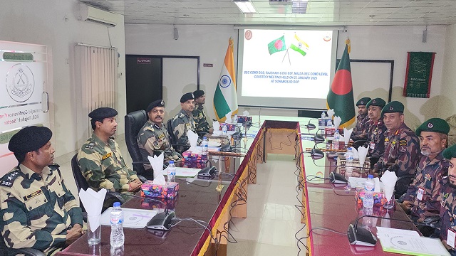 বিজিবি-বিএসএফ সৌজন্য সাক্ষাৎ : সীমান্ত নিয়ে গুজব ছড়ানো যাবে না
