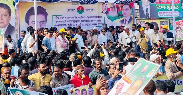 বিএনপি নেতার মুক্তির দাবিতে গাজীপুরে সমাবেশ, মহাসড়কে তীব্র যানজট