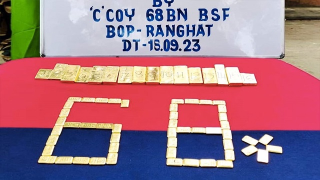 ভারতে পাচারের সময় সীমান্তে ২৩ কেজি স্বর্ণ জব্দ, আটক ১