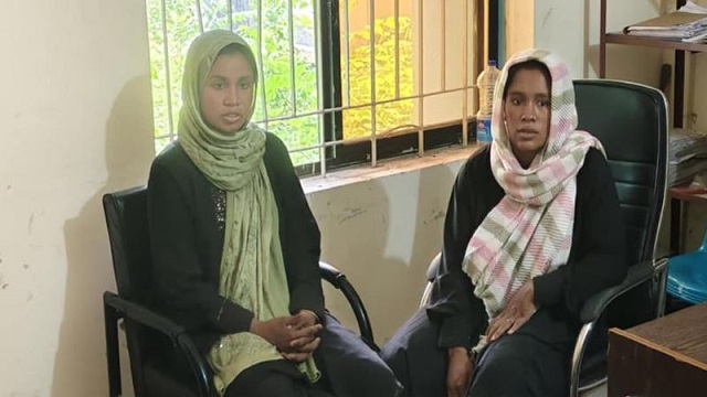 ধরা পড়ে স্বর্ণের চেইন গেলার চেষ্টা নারী ছিনতাইকারীর