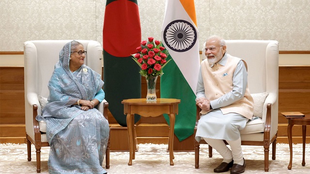 হাসিনা-মোদি বৈঠকে বাংলাদেশের জাতীয় নির্বাচন নিয়ে আলোচনা হয়নি