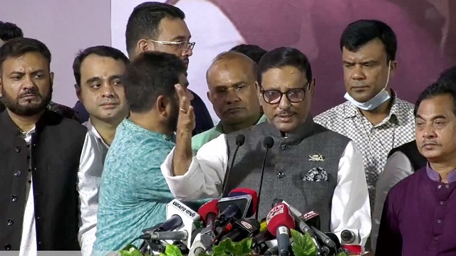 বিদেশিদের কথায় বাংলার মানুষ বিএনপিকে ভোট দেবে না : ওবায়দুল কাদের