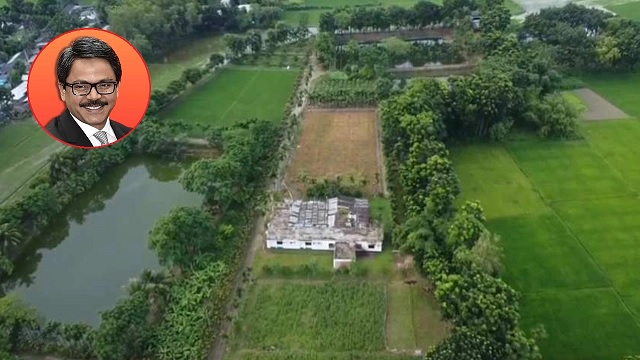 ঠাকুরগাঁওয়ে দখলকৃত জমিতে সাবেক পররাষ্ট্র প্রতিমন্ত্রীর বাগান বাড়ি