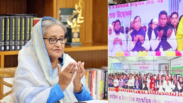 ৫০টি মডেল মসজিদ উদ্বোধন করলেন প্রধানমন্ত্রী