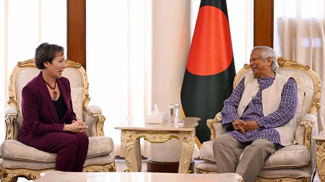 অধ্যাপক ইউনূসের সঙ্গে ট্রেসি জ্যাকবসনের সাক্ষাৎ