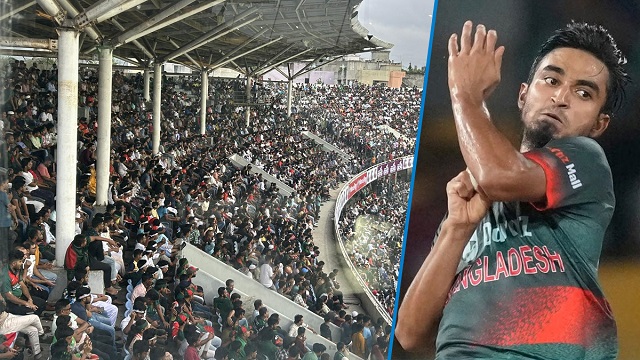তানজিমের হাতে বল, গ্যালারিতে স্লোগানের ঝড়