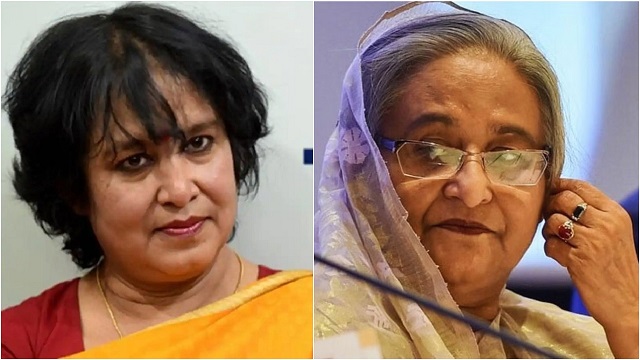 শেখ হাসিনার কড়া সমালোচনা করলেন তসলিমা নাসরিন