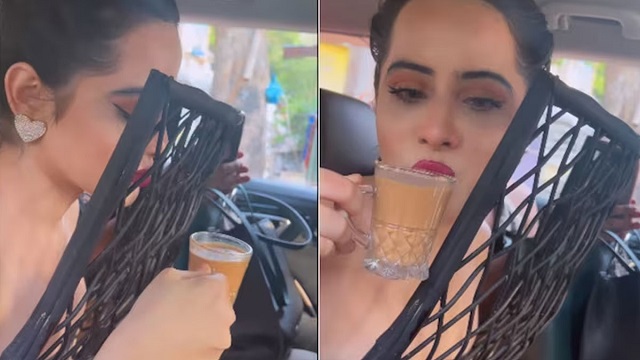 পোশাকের জন্য চা খেতে ঝামেলা হচ্ছে উরফির