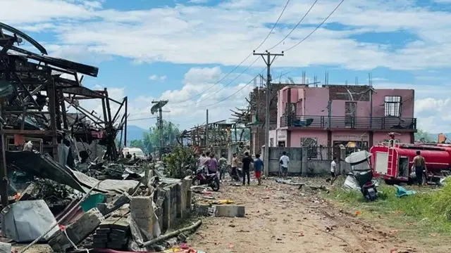 মিয়ানমারের বিদ্রোহীদের নিয়ন্ত্রিত গ্রামে ভয়াবহ বিস্ফোরণ
