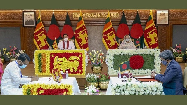 বাংলাদেশ-শ্রীলঙ্কার ৬ সমঝোতা স্মারক সই