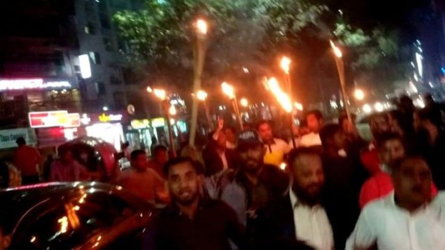 বিএনপির মশাল মিছিলে পুলিশের অতর্কিত হামলা