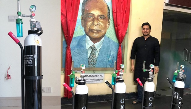 করোনায় আক্রান্তদের ফ্রি অক্সিজেন সার্ভিস দিচ্ছে বাংলাদেশ ইউনিভার্সিটি