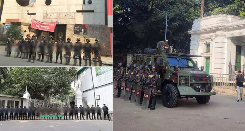 শেখ হাসিনার রায়ের তারিখ ঘিরে আদালতপাড়ায় কড়া নিরাপত্তা