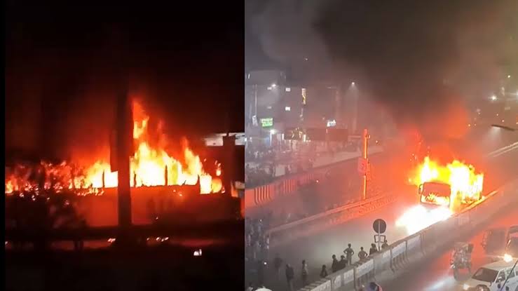 Widespread sabotage across the country surrounding Awami League's lockdown