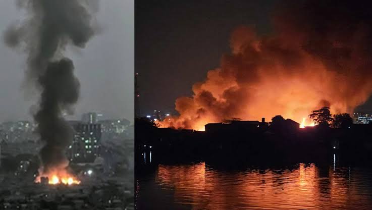 কড়াইল বস্তিতে ভয়াবহ আগুন, নিয়ন্ত্রণে ফায়ার সার্ভিসের ২১ ইউনিট