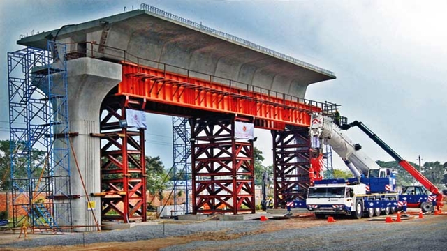 PM opens installation of metro rail first span on Pohela Boishakh