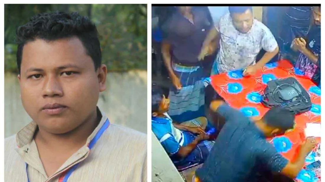 পূজার চাঁদা না দেওয়ায় যুবদল নেতার তাণ্ডব ও দোকান ভাঙচুর