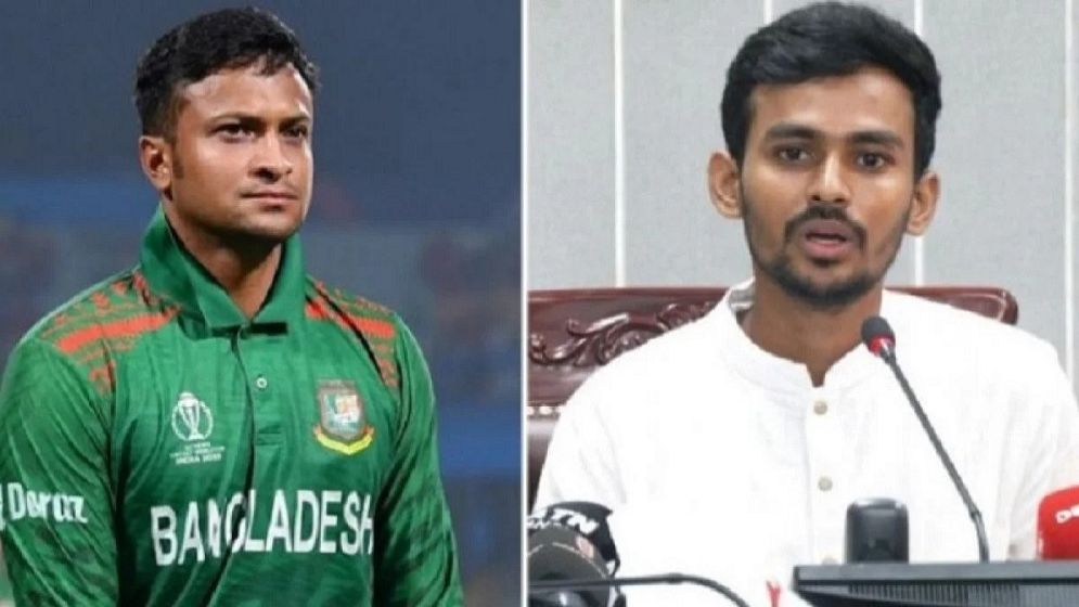 সাকিবকে বাংলাদেশের হয়ে আর খেলতে দেওয়া হবে না: যুব ও ক্রীড়া উপদেষ্টা