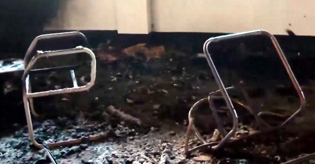 আলিয়ার অস্থায়ী আদালতে ভোরে আগুন দেওয়া হয়েছে, বকশীবাজার সড়ক অবরোধ