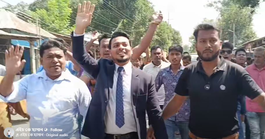 শিহাব আহমেদের পক্ষে বিশাল মোটরসাইকেল শোডাউন