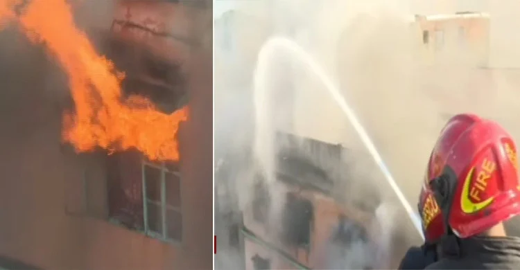 কম্বলের গুদামে ভয়াবহ অগ্নিকাণ্ড, কাজ করছে ফায়ার সার্ভিসের ৭ ইউনিট