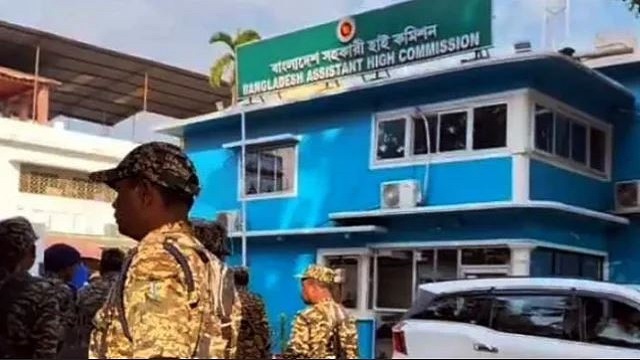 আগরতলায় বাংলাদেশ মিশনে ভিসা ও কনস্যুলার সেবা বন্ধ