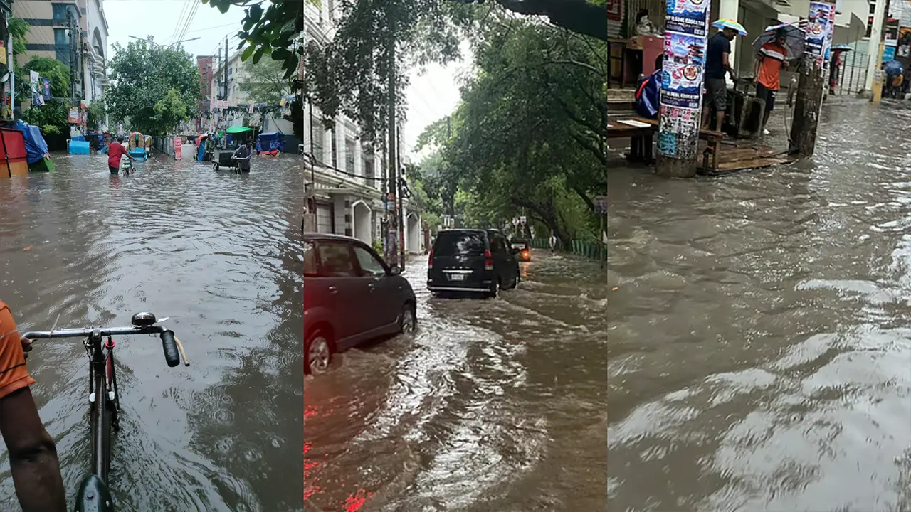 ঢাকাসহ দেশের বিভিন্ন অঞ্চলে ভারী বৃষ্টি, জলাবদ্ধতায় নগরজীবন বিপর্যস্ত