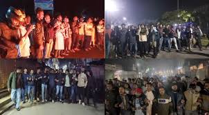 শহীদ শরীফ ওসমান হাদির মৃত্যুর প্রতিবাদে ঢাকায় ছাত্র-জনতার বিক্ষোভ