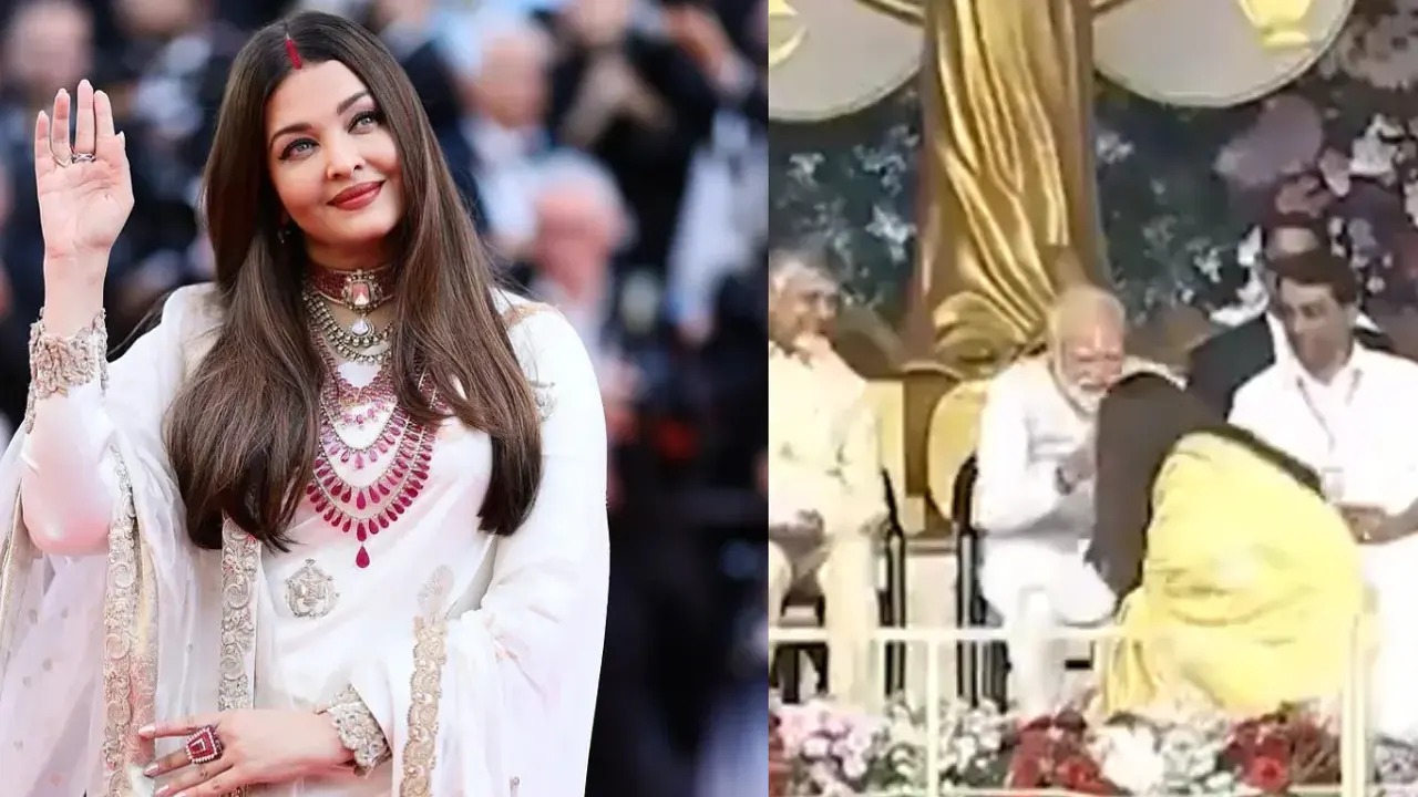 পুট্টাপার্থিতে জন্মশতবার্ষিকী উদযাপনে মোদিকে প্রণাম করলেন ঐশ্বরিয়া রাই
