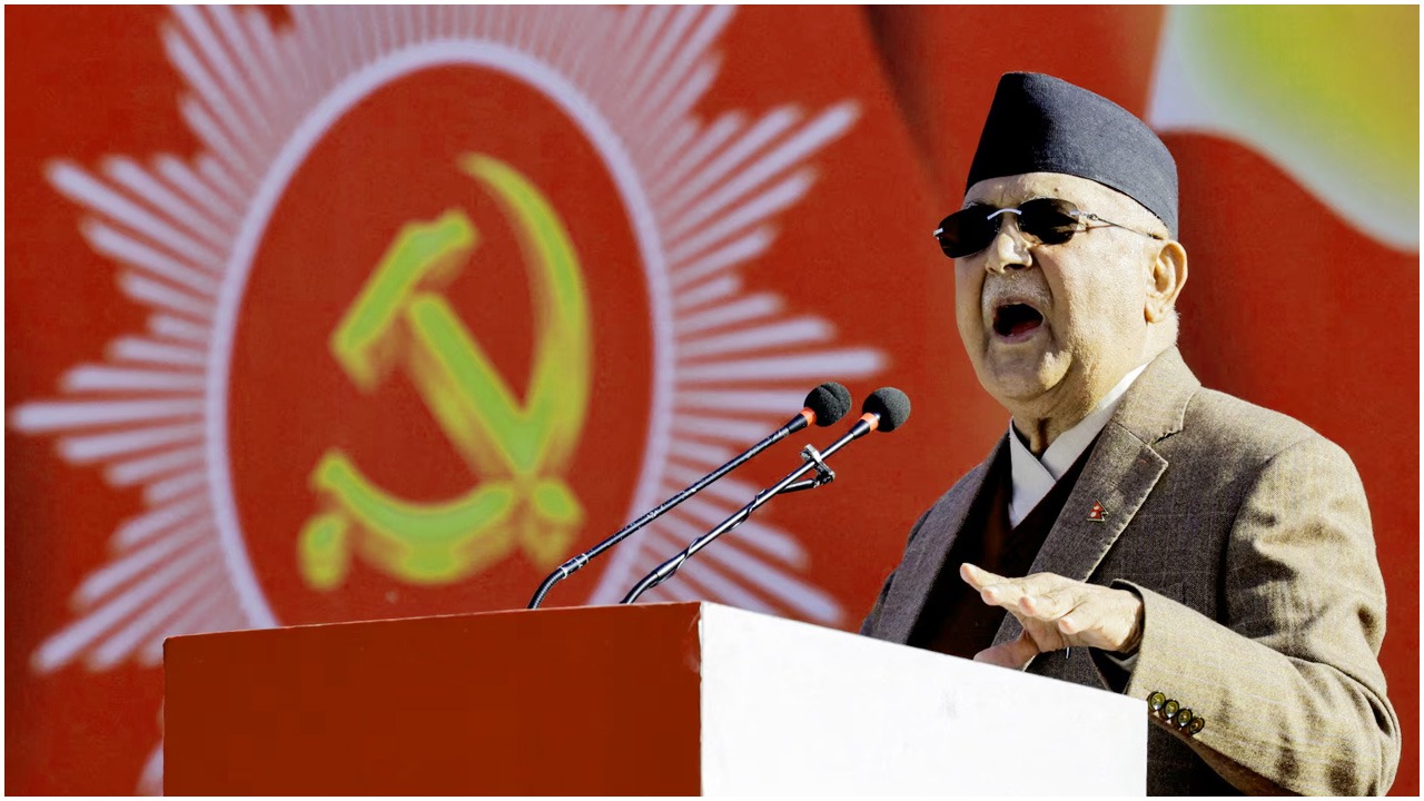নেপালের সাবেক প্রধানমন্ত্রী কেপি শর্মা অলি পুনরায় নির্বাচিত দলের প্রধান