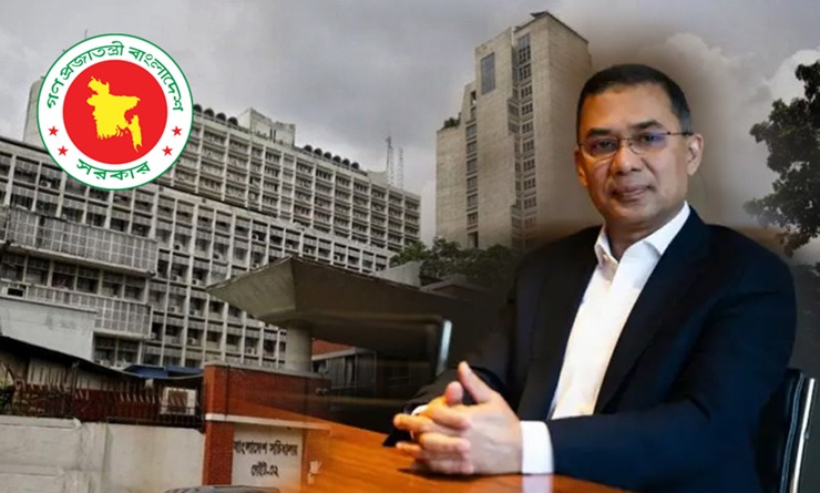 প্রথম কার্যদিবসে সচিবালয়ে প্রধানমন্ত্রী তারেক রহমান