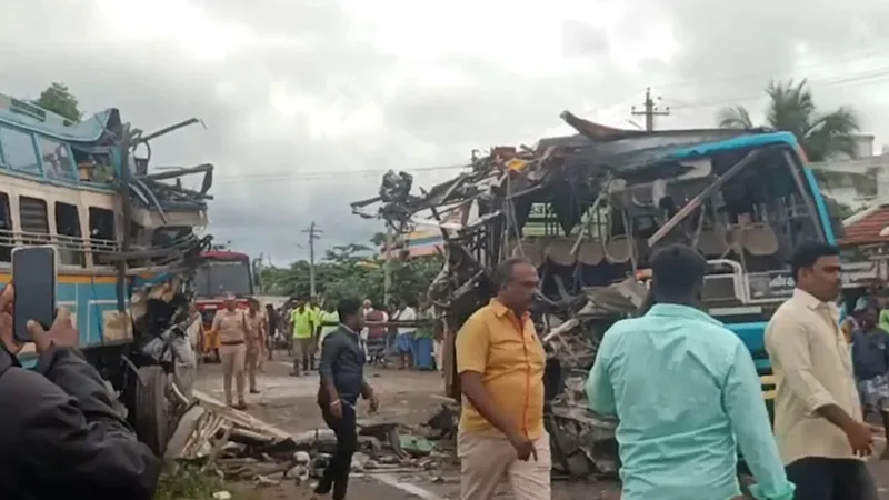 তামিলনাড়ুতে দুই বাসের মুখোমুখি সংঘর্ষে নিহত ৬, আহত ২৮