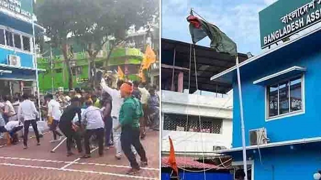 আগরতলায় সহকারী হাইকমিশনে হামলায় ৩ পুলিশ বরখাস্ত, আটক ৭