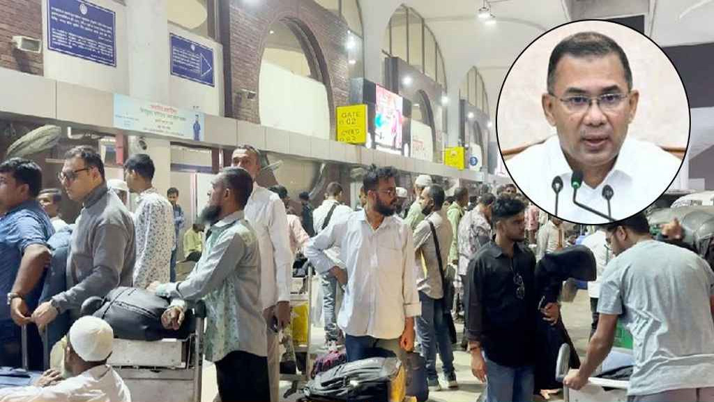 বিমানবন্দরে আটকে পড়া যাত্রীদের খোঁজ নিলেন প্রধানমন্ত্রী তারেক রহমান