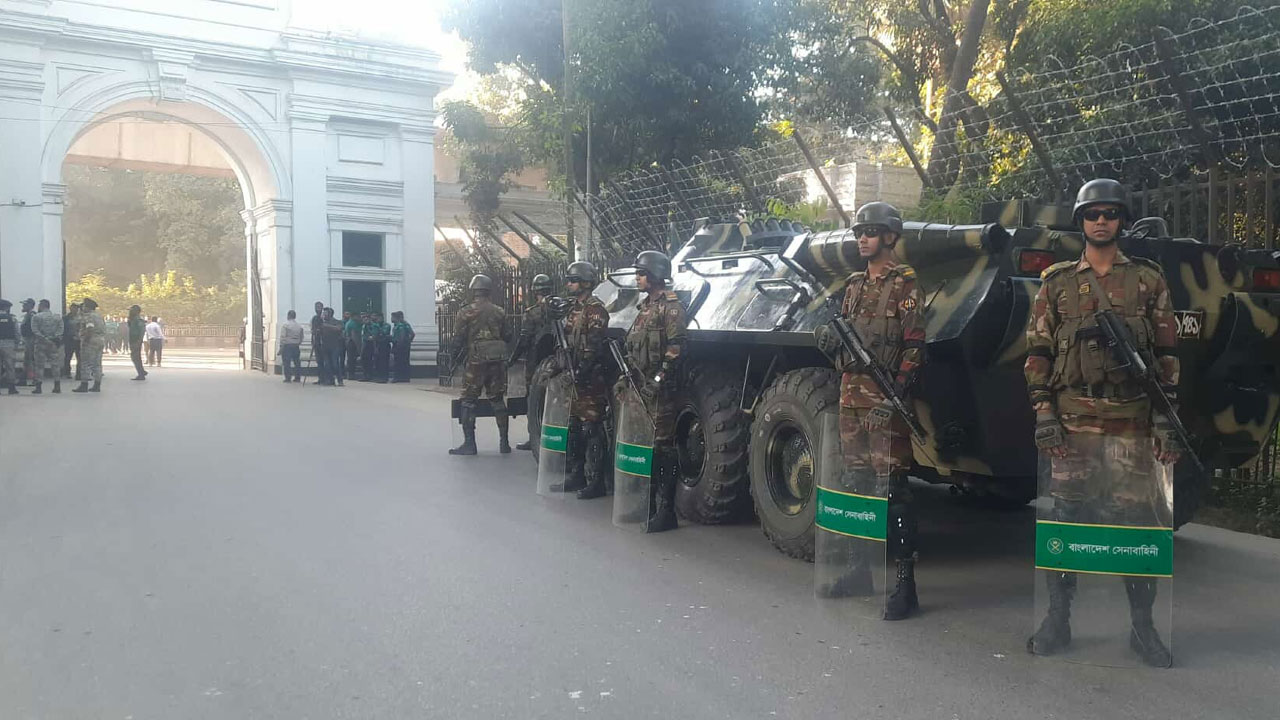 ট্রাইব্যুনাল এলাকাজুড়ে সর্বোচ্চ নিরাপত্তা