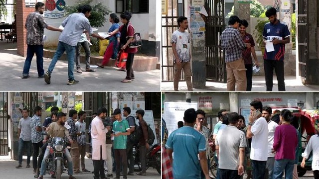 ডাকসু ভোট শুরু: লম্বা লাইন, নিরাপত্তায় কড়াকড়ি