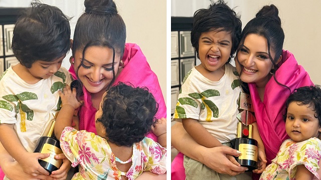 সুখে যেন নজর না লাগে—ছেলেমেয়েকে নিয়ে পরীর প্রার্থনা