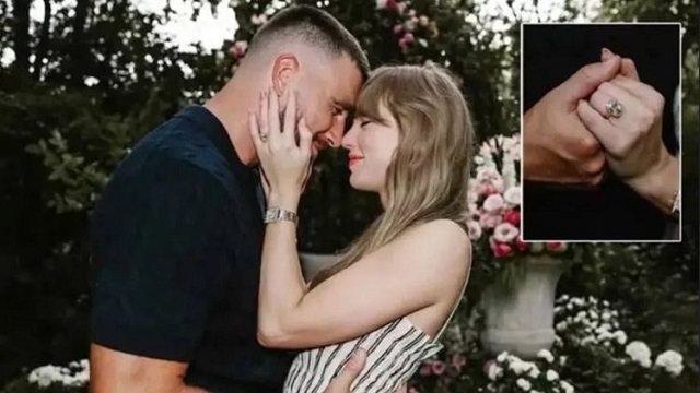 বাগদানে বিশ্বজুড়ে আলোড়ন তুললেন টেলর সুইফট ও কেলস