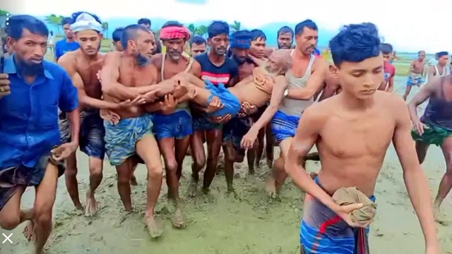 মেঘনার জোয়ারের পানিতে ভেসে কৃষকের মৃত্যু