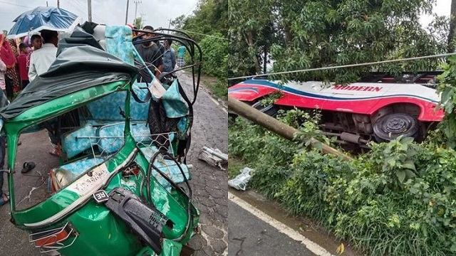 হবিগঞ্জে বাস ও সিএনজির সংঘর্ষ, নিহত ৩