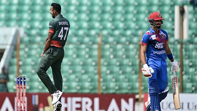 বাংলাদেশের বোলিং তোপে অল্পতেই গুঁটিয়ে গেল আফগানিস্তান