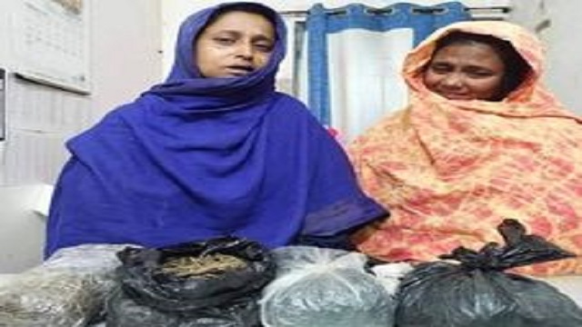 গোবিন্দগঞ্জে দুই কেজি গাঁজাসহ দুই নারী আটক
