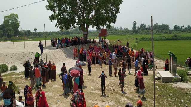 ভাঙ্গুড়ায় মাইকিং করে জনসমাগম করার অভিযোগ