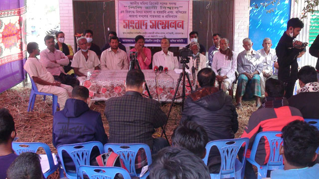 জাতীয় মহিলা ক্রিকেট দলের সদস্য লিলি রানী বিশ্বাসের সংবাদ সম্মেলন