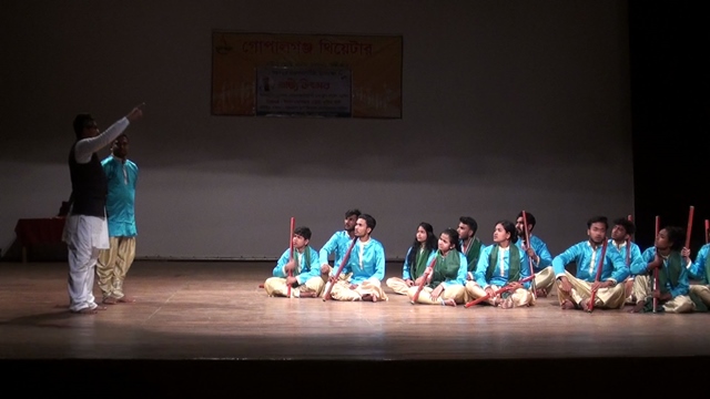বঙ্গবন্ধুর জন্মশত বার্ষিকী উপলক্ষে গোপালগঞ্জে নাটক মঞ্চস্থ