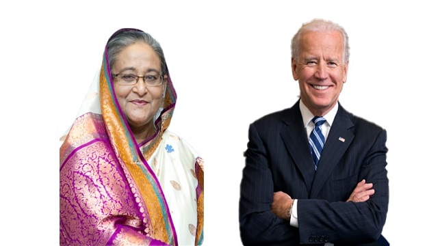 শেখ হাসিনাকে বাইডেনের আমন্ত্রণ